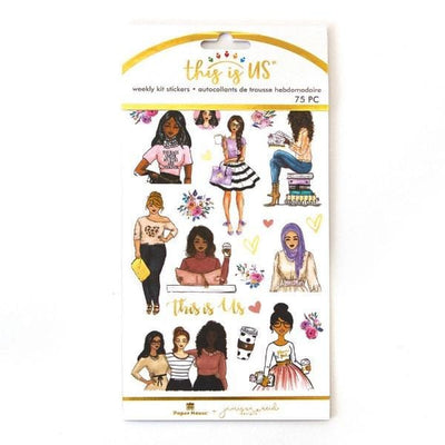 be-you-tiful weekly kit planner stickers shown in package