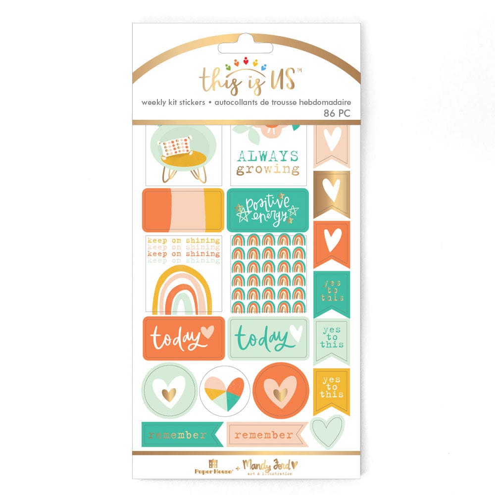 Foil Stickers - Mandy Ford Boho Rainbow - Paper House