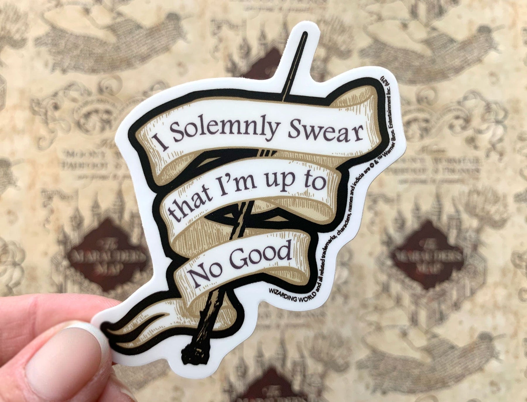 Harry Potter 'I solemnly swear' Vinyl Sticker Decal - Laptop / Wall /  Tablet etc