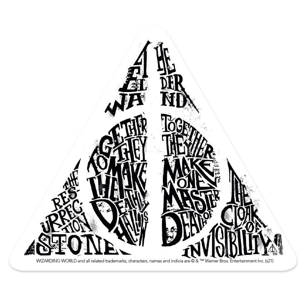Harry Potter Vinyl Sticker - The Deathly Hallows - Paper House