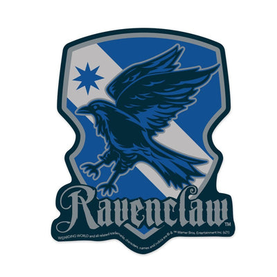 vinyl laptop sticker featuring Harry Potter Ravenclaw Shield with blue and silver detail.