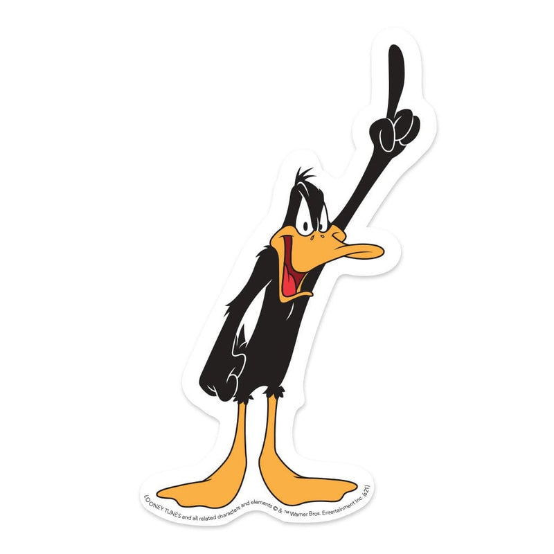 vinyl laptop sticker featuring a diecut Daffy Duck illustration.