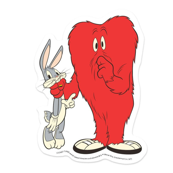 Vinyl Sticker Bugs Bunny and Gossamer Paper House