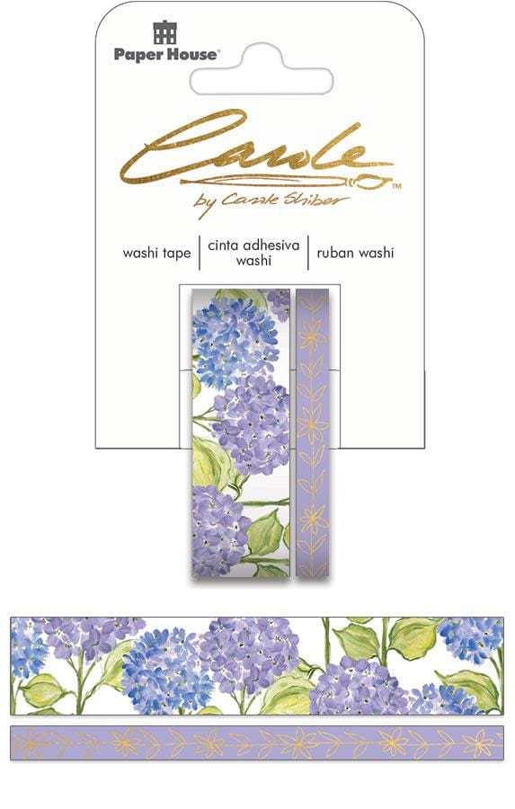 carole shiber hand-painted hydrangeas washi tape set