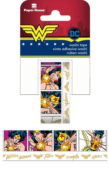 Washi Tape Set - Wonder Woman Comic - Paper House