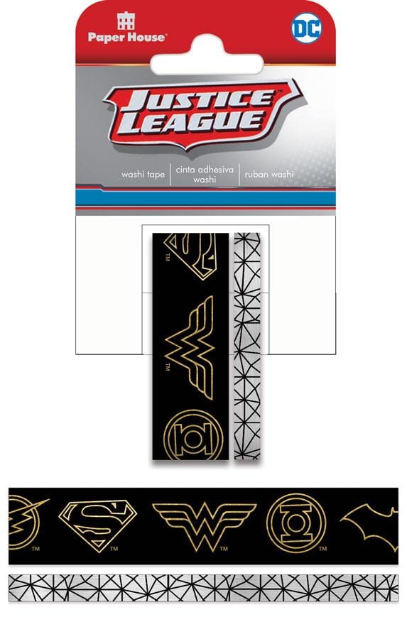 justice league ™ logo washi tape set