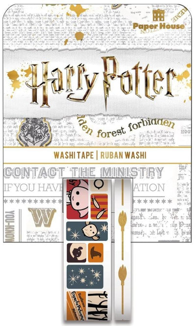 Paper House Productions Harry Potter 3-Pack Set of 2 Foil Accent Washi Tape Rolls for Scrapbooking and Crafts - Expecto Patronum