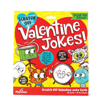 valentine cards package featuring colorful illustrations and Valentine Jokes.