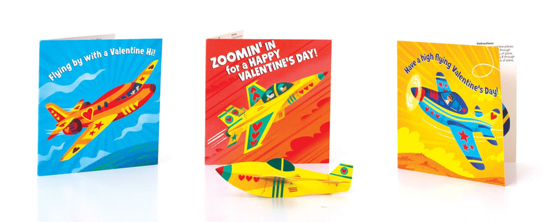 Valentine Cards Set - Paper Airplanes