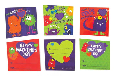 grape monster scratch and sniff valentines