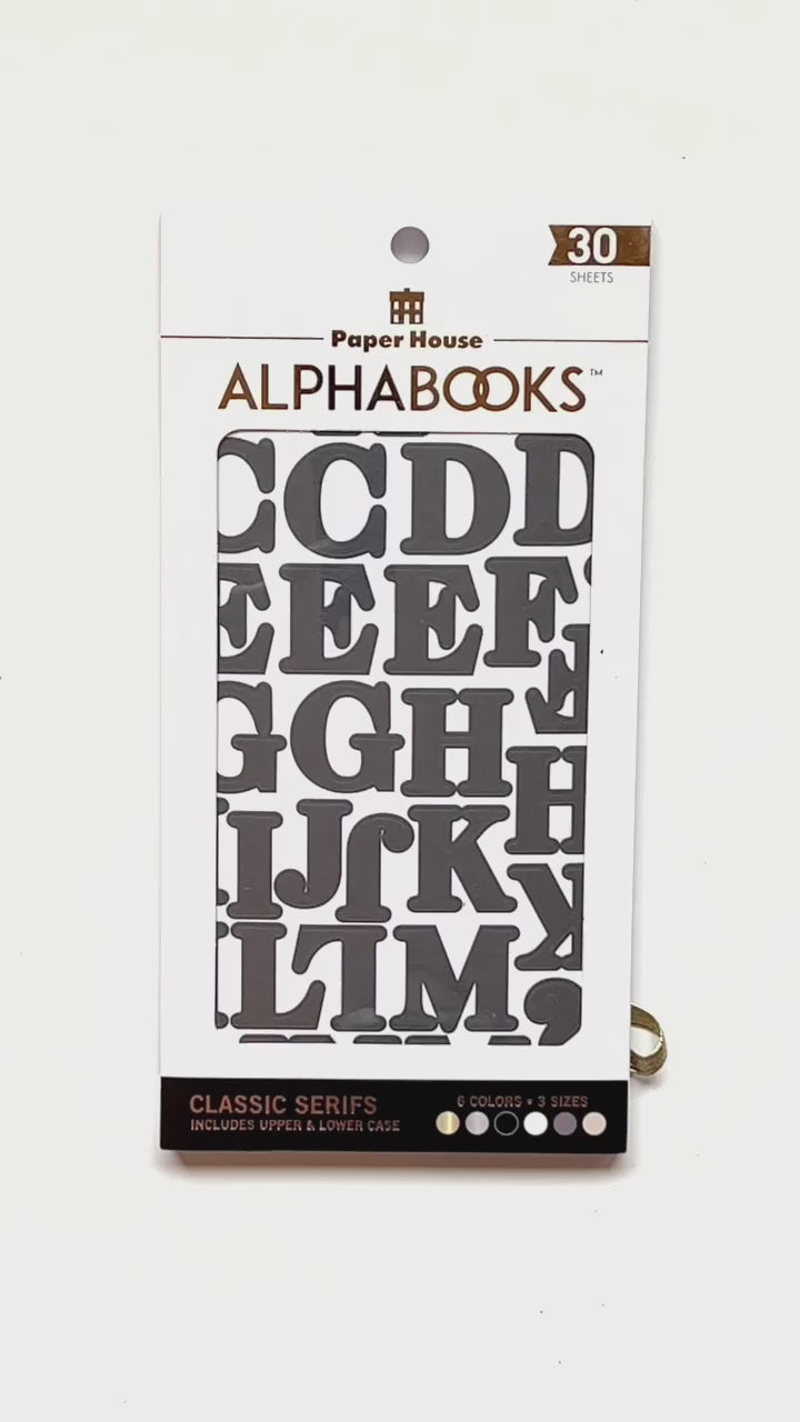 Alphabet Stickers - Alphabooks Classic Serifs