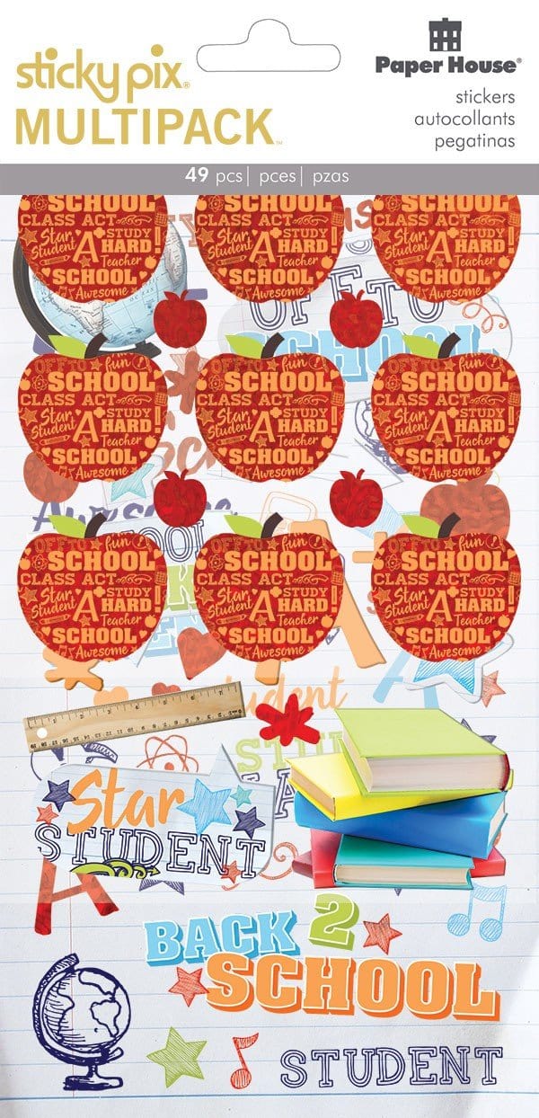 Scrapbook Stickers - School Mixed Pack