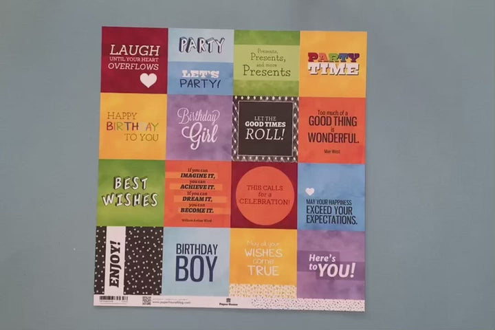 Scrapbook Paper â€“ Colorways Celebration Tags