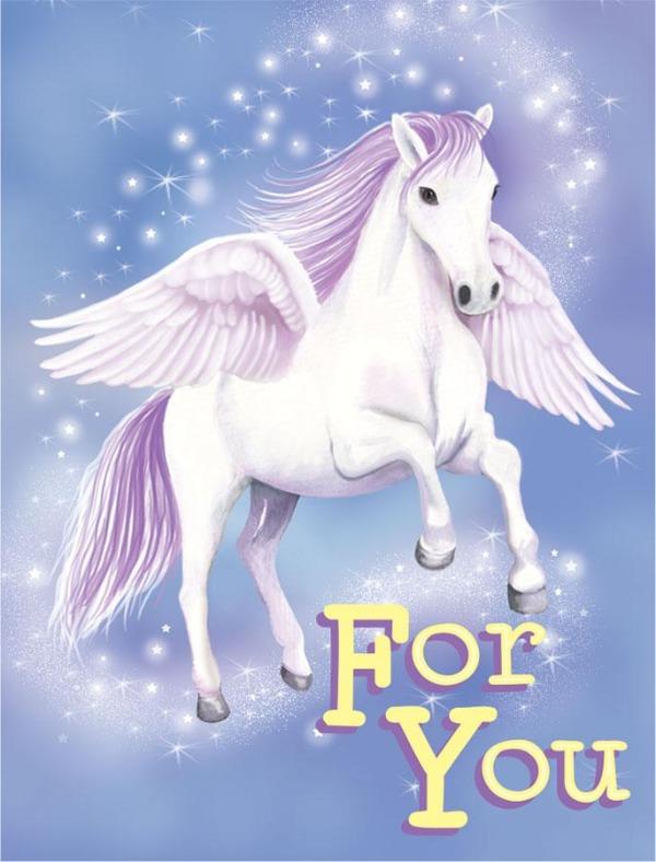 fairytale magic glitter mini card