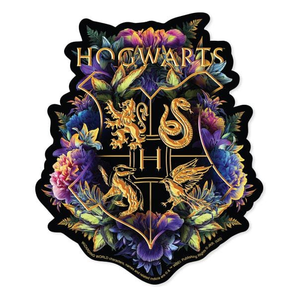 Harry Potter Vinyl Sticker - Hogwarts Crest - Watercolor