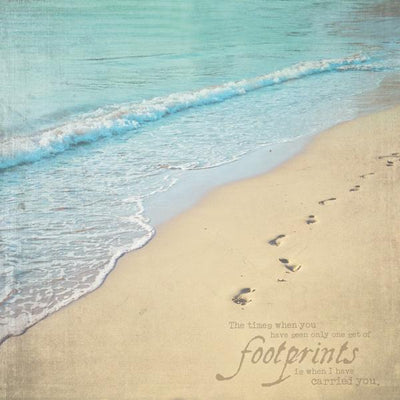 footprints double-sided paper