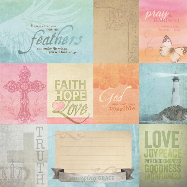 faith- tags double sided paper