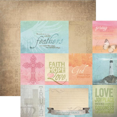 faith- tags double sided paper