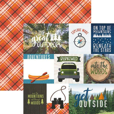 great outdoors tags double sided paper