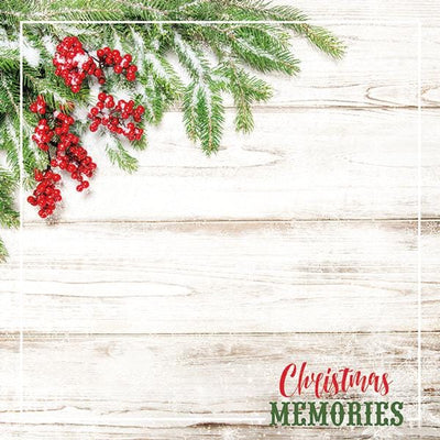 christmas memories 12" double sided scrapbook paper