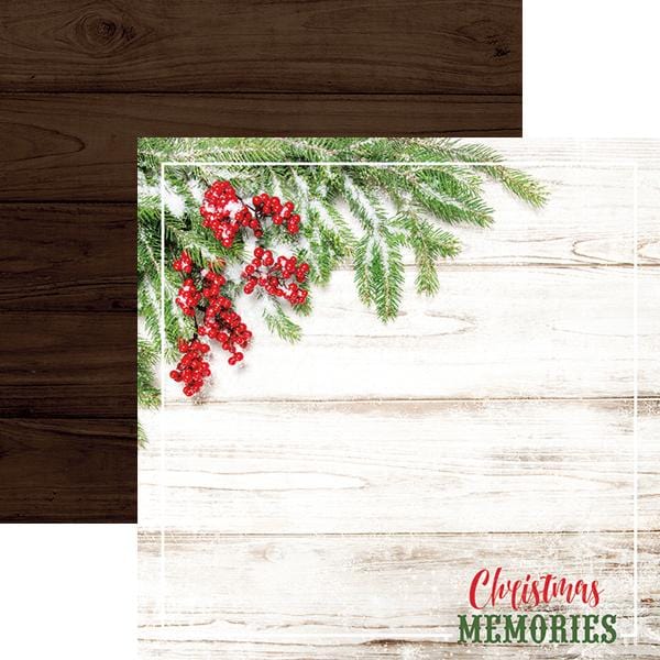christmas memories 12" double sided scrapbook paper