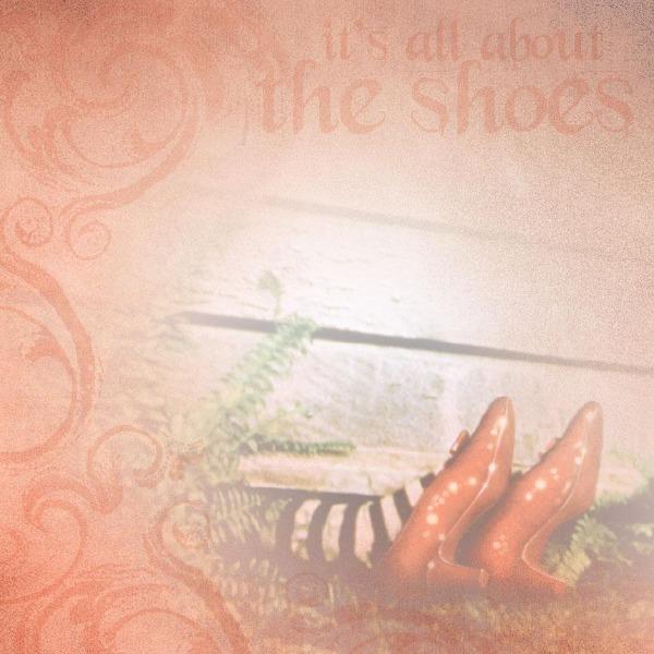 Wizard of Oz 'It's All About the Shoes' double sided paper