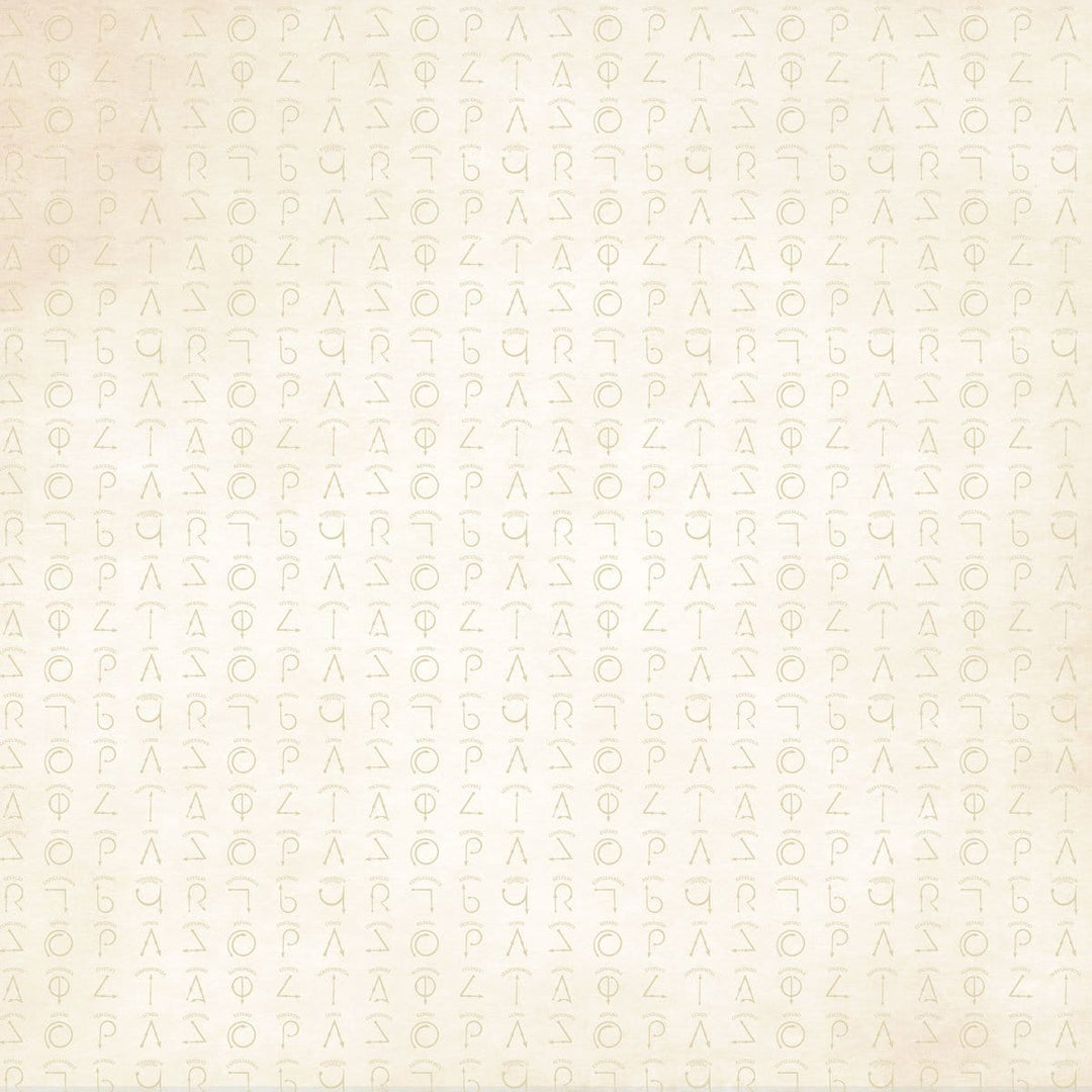 harry potter scrapbook paper featuring the swish &amp; flick wand motions on a beige background.