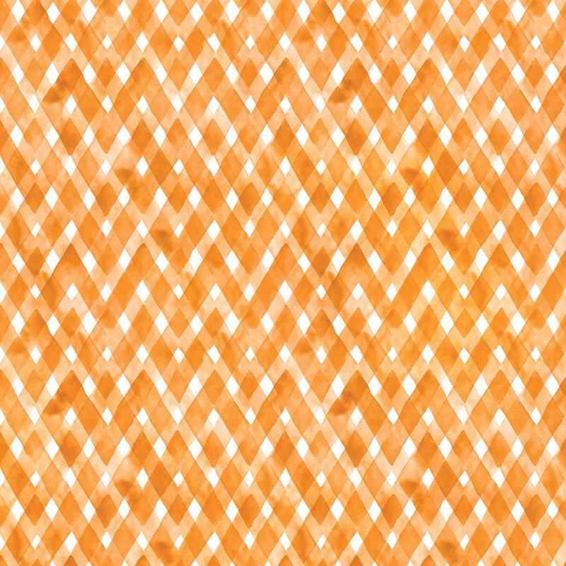 scrapbook paper image features an orange plaid watercolor pattern.