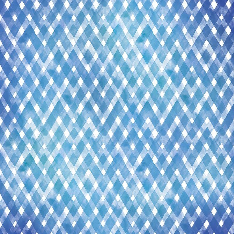 scrapbook paper image features a blue plaid watercolor pattern.