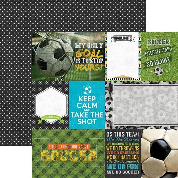 Soccer Tags Double-Sided Paper