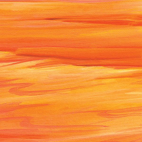 PGL-2023E - Scrapbook Paper - Soak Up the Sun Foil - Abstract sunset-inspired scrapbook paper with horizontal brushstrokes in orange, gold, and red tones