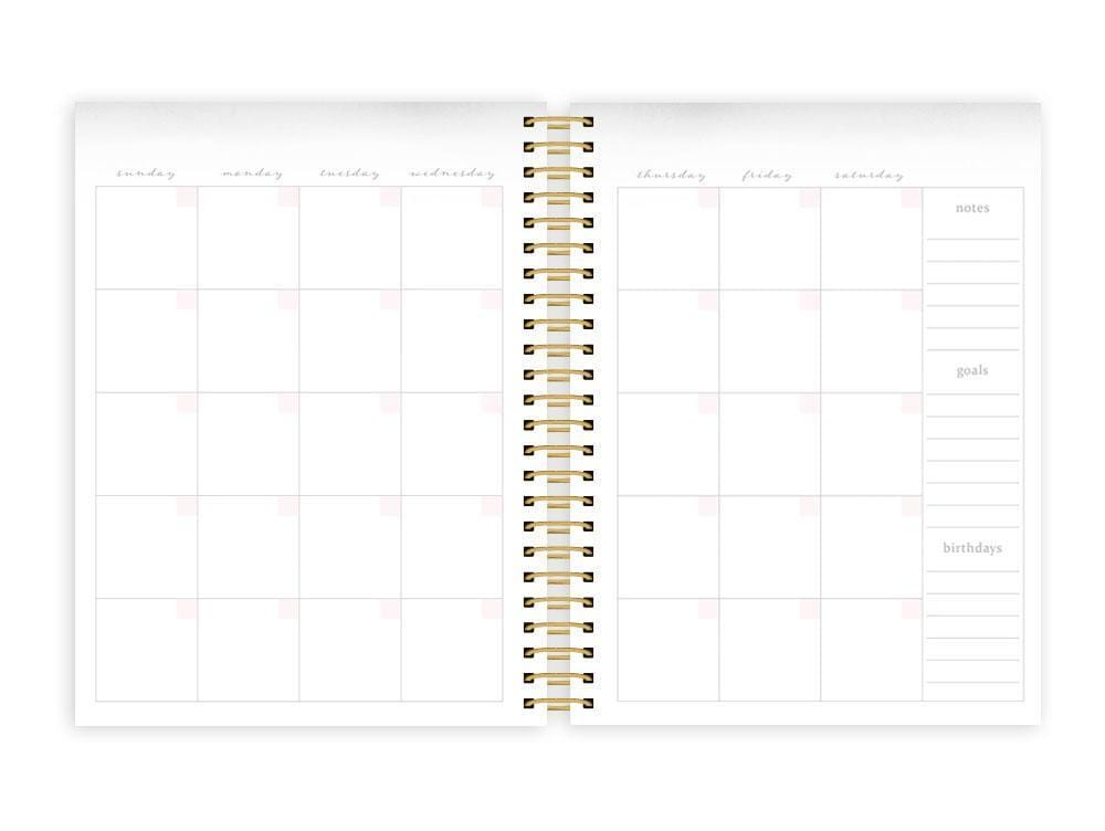 Soul Shine weekly planner image featuring a monthly spread.