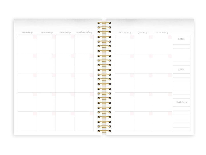 Soul Shine weekly planner image featuring a monthly spread.