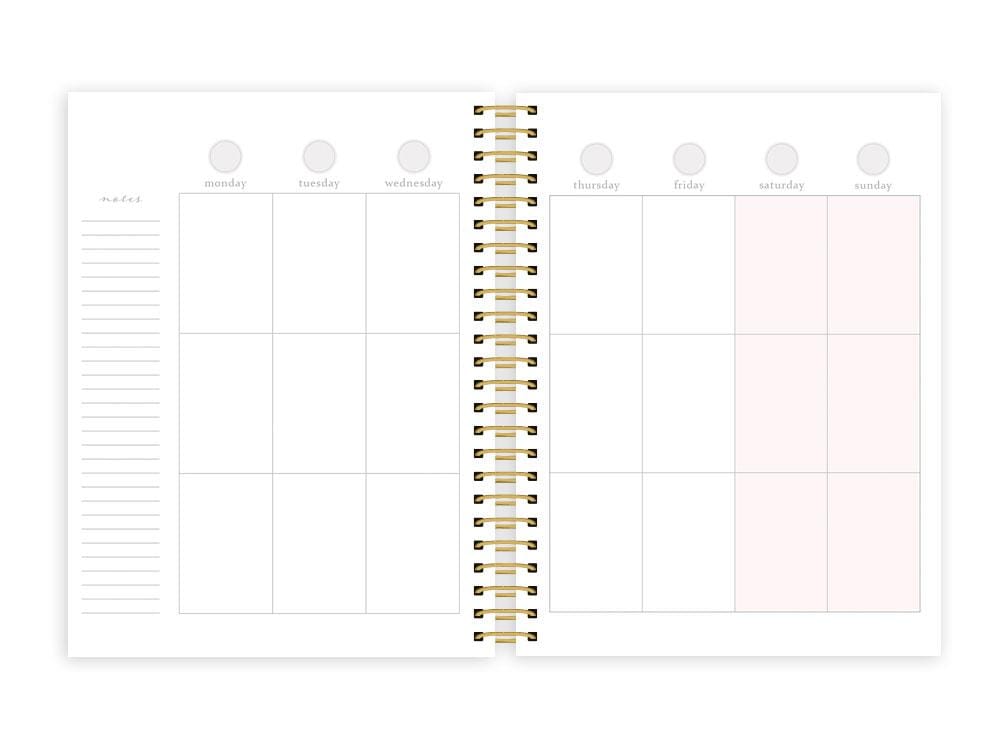 Soul Shine weekly planner image featuring a weeklyy spread.