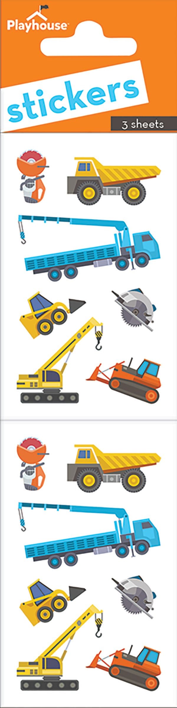 construction equipment sticker pack