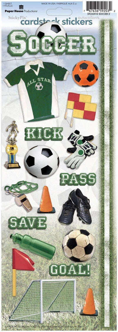 Soccer Cardstock Stickers