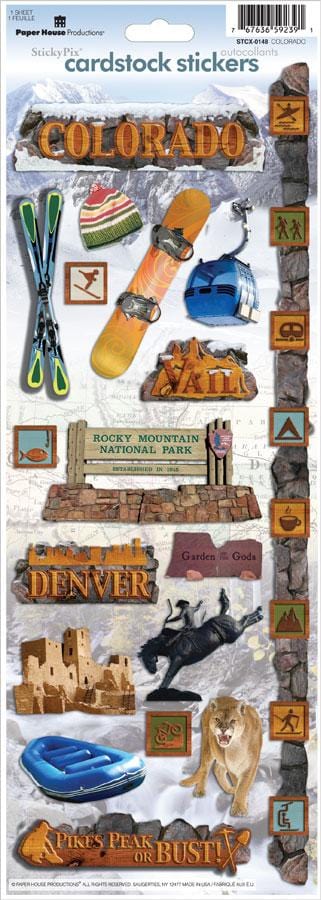 colorado cardstock stickers