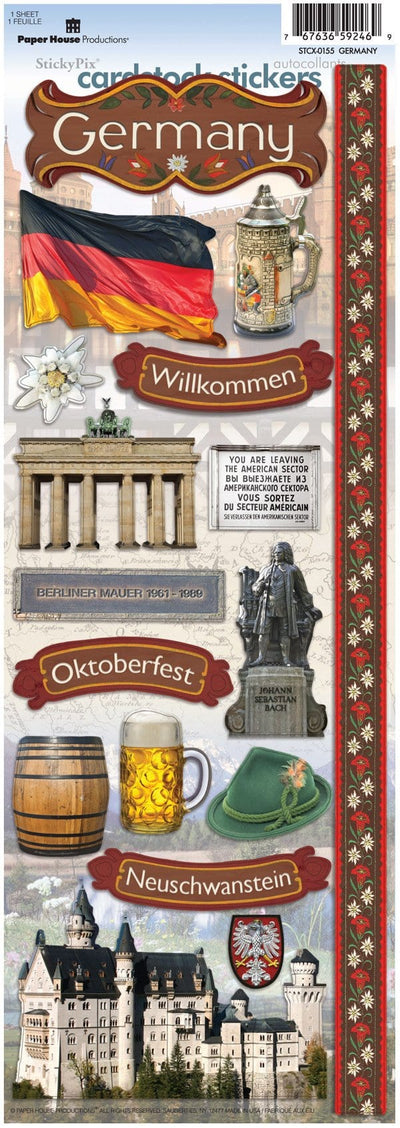 Germany cardstock stickers