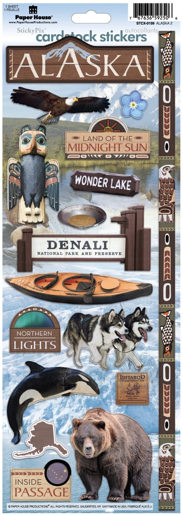 Alaska Cardstock Stickers