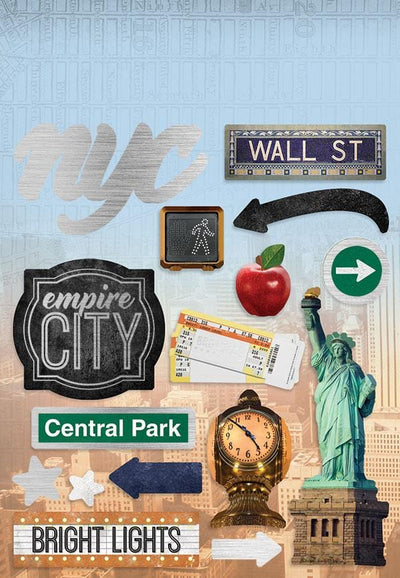 New York City Cardstock Sticker Multipack