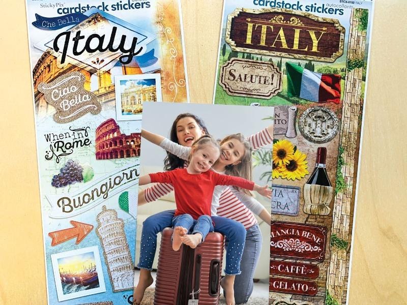 Italy cardstock sticker value pack