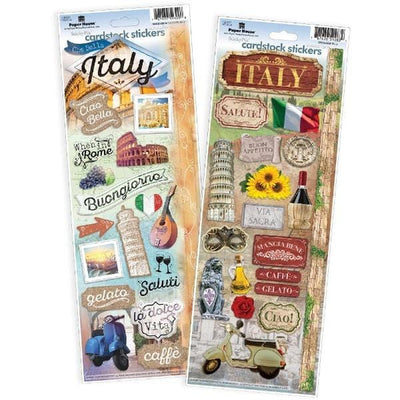 Italy cardstock sticker value pack