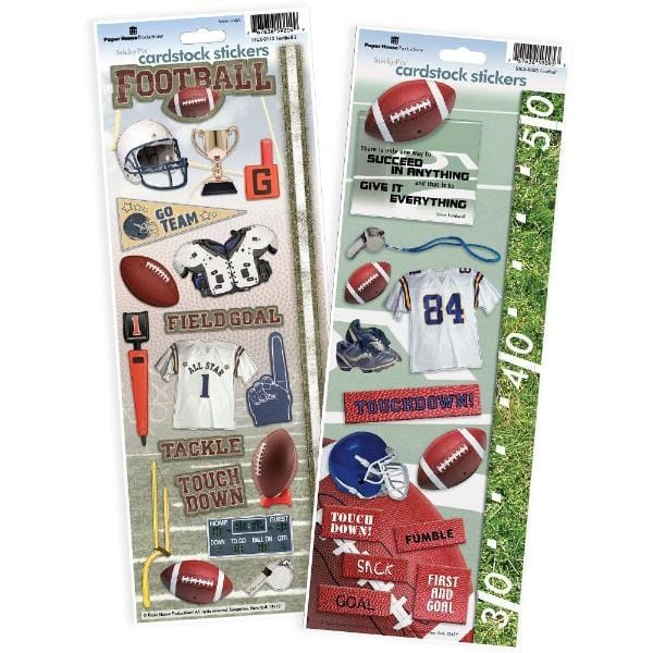 football cardstock sticker value pack