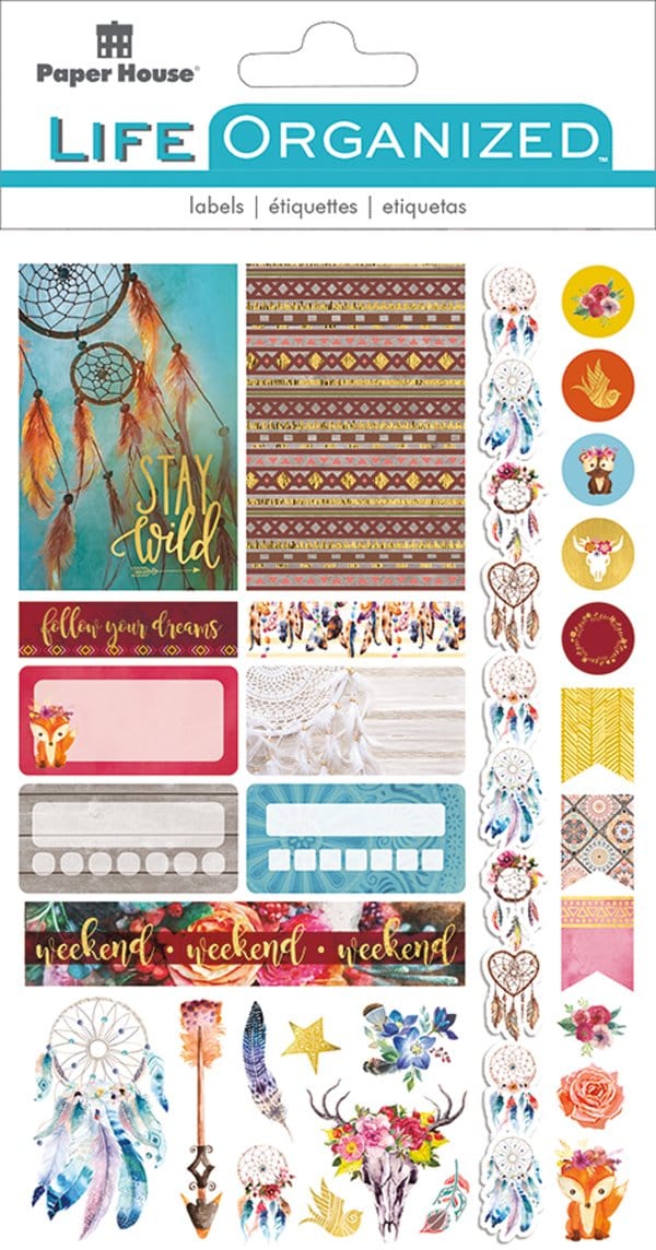 free spirit planner stickers shown in packaging