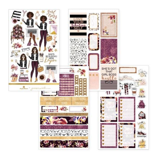 girl boss weekly kit planner sticker