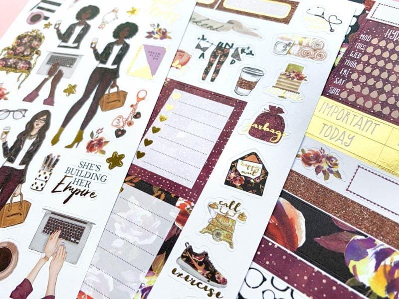girl boss weekly kit planner sticker