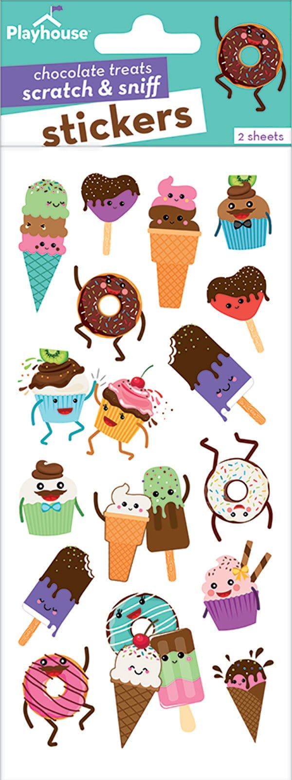 chocolate treats scratch and sniff stickers