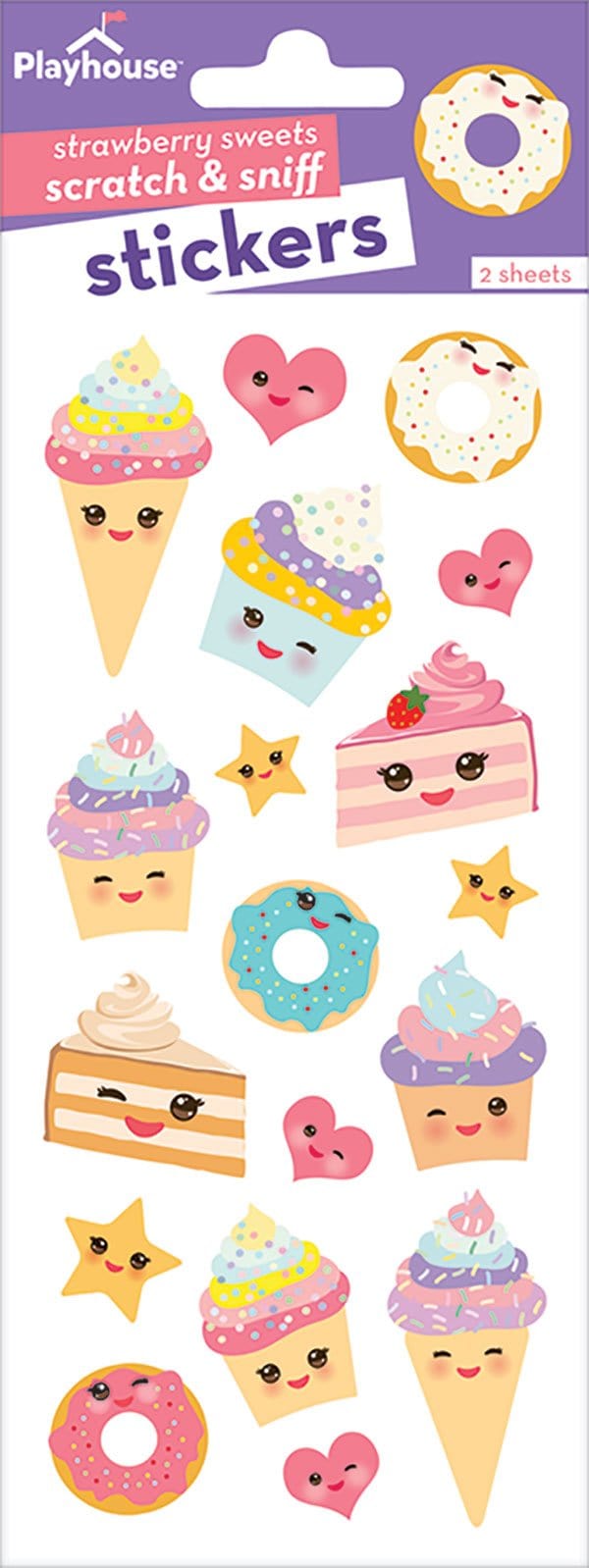Kawaii sweets scratch & sniff stickers