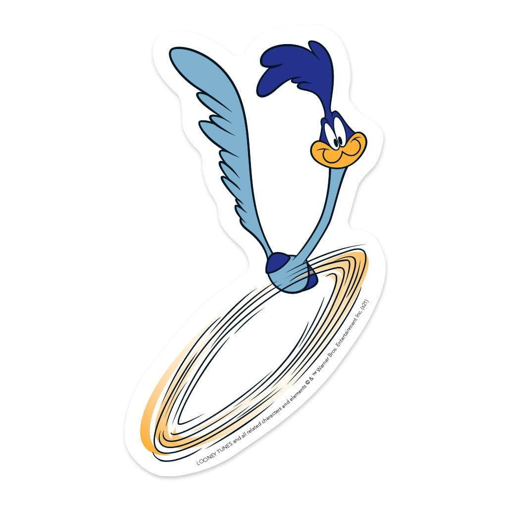 vinyl laptop sticker featuring a diecut Road Runner illustration.