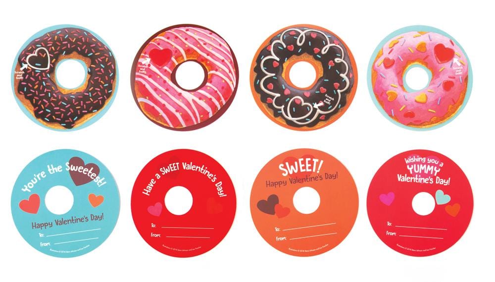 donut scratch and sniff valentines